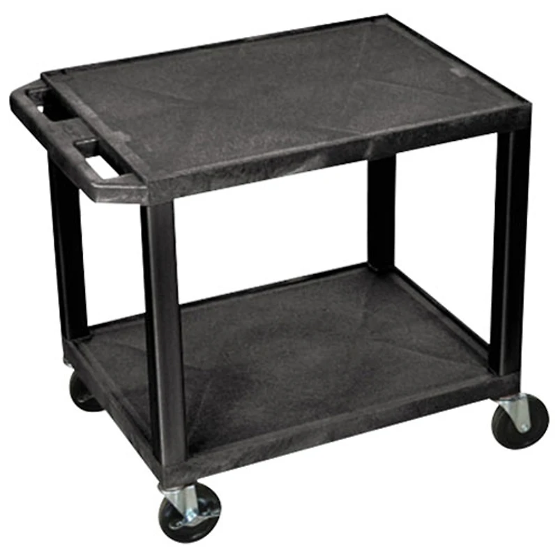 Gros chariot AV à 2 tablettes de 26 po de haut de Luxor (WT26)