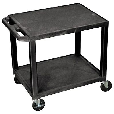Gros chariot AV à 2 tablettes de 26 po de haut de Luxor (WT26)