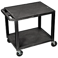 Gros chariot AV à 2 tablettes de 26 po de haut de Luxor (WT26)