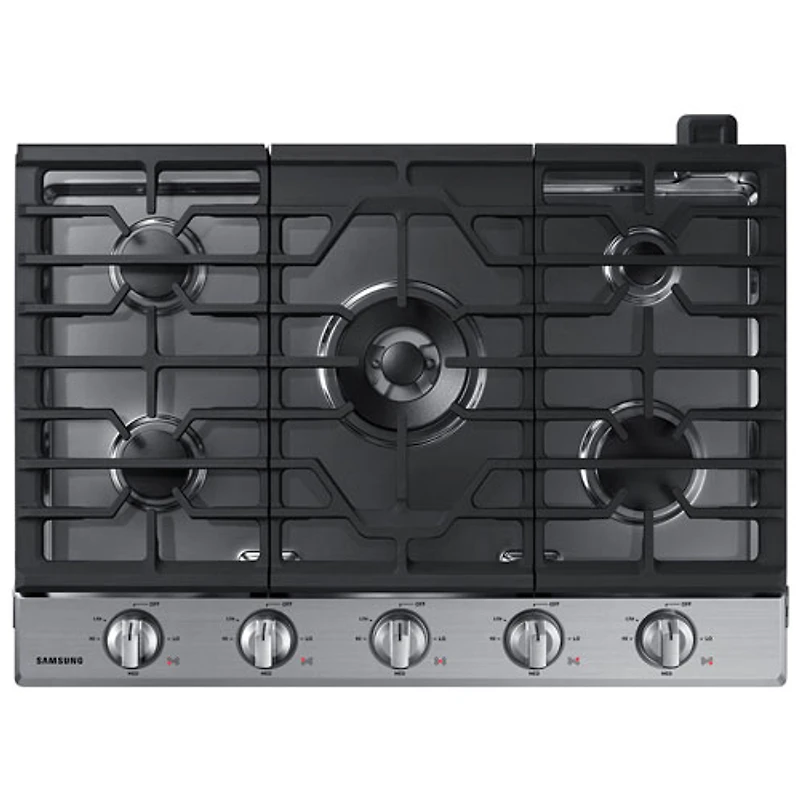 Surface de cuisson au gaz à 5 brûleurs 30 po de Samsung (NA30K6550TS/AA) - Inox - BO - Parfait état