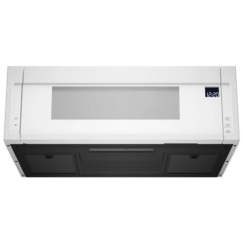 Four à micro-ondes à hotte intégrée de Whirlpool - 1,1 pi³ - Blanc