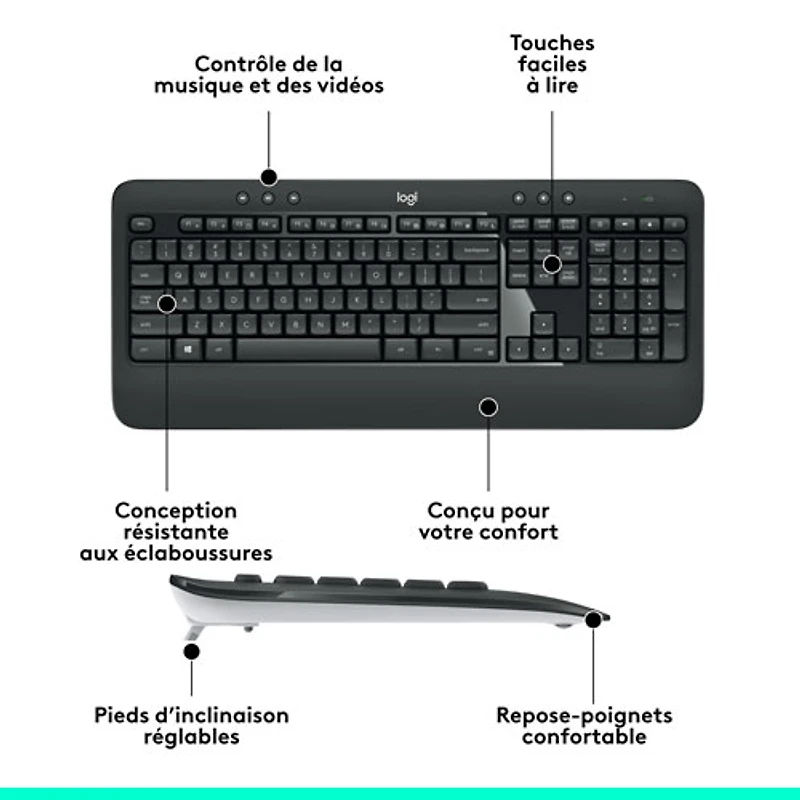 Logitech MK540 Wireless Optical Keyboard & Mouse Combo