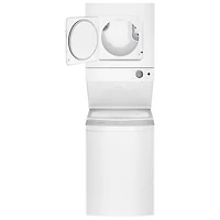 Duo laveuse électrique de 1,9 pi³ et sécheuse de 3,4 pi³ de Whirlpool (YWET4024HW) - Blanc