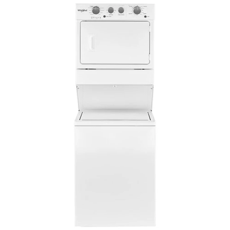 Duo laveuse électrique de 4 pi³ et sécheuse de 5,9 pi³ de Whirlpool (YWET4027HW) - Blanc