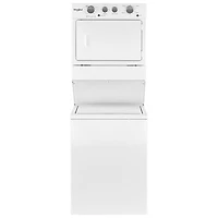 Duo laveuse électrique de 4 pi³ et sécheuse de 5,9 pi³ de Whirlpool (YWET4027HW) - Blanc