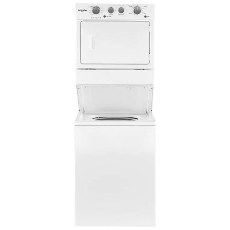 Duo laveuse électrique de 4 pi³ et sécheuse de 5,9 pi³ de Whirlpool (YWET4027HW) - Blanc