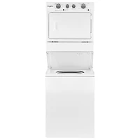 Duo laveuse électrique de 4 pi³ et sécheuse de 5,9 pi³ de Whirlpool (YWET4027HW) - Blanc