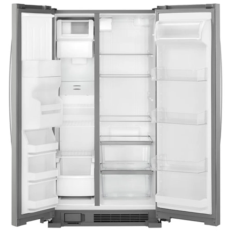 Whirlpool 33" 21.4 Cu. Ft. Side-By-Side Refrigerator w/ Ice & Water Dispenser (WRS331SDHM) - Stainless
