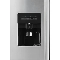 Amana 33" 21.4 Cu. Ft. Side-By-Side Refrigerator (ASI2175GRS) - Black-On-Stainless Steel