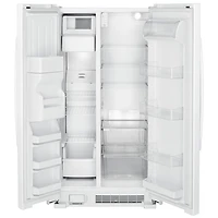 Réfrigérateur à congél. juxtaposé 21,4 pi³ 33 po Amana, distributeur eau/glaçons (ASI2175GRW) -Blanc