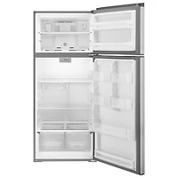 Whirlpool 28" 17.6 Cu. Ft. Top Freezer Refrigerator with LED Lighting (WRT518SZFM) - Stainless Steel