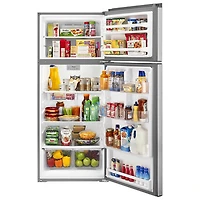Whirlpool 28" 17.6 Cu. Ft. Top Freezer Refrigerator with LED Lighting (WRT518SZFM) - Stainless Steel