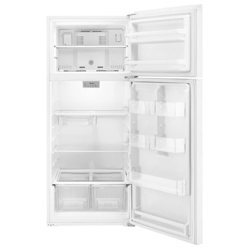 Réfrigérateur à congélateur supérieur 17,6 pi³ 28 po/éclairage DEL de Whirlpool (WRT518SZFW) - Blanc