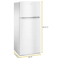 Whirlpool 28" 17.6 Cu. Ft. Top Freezer Refrigerator with LED Lighting (WRT518SZFW) - White