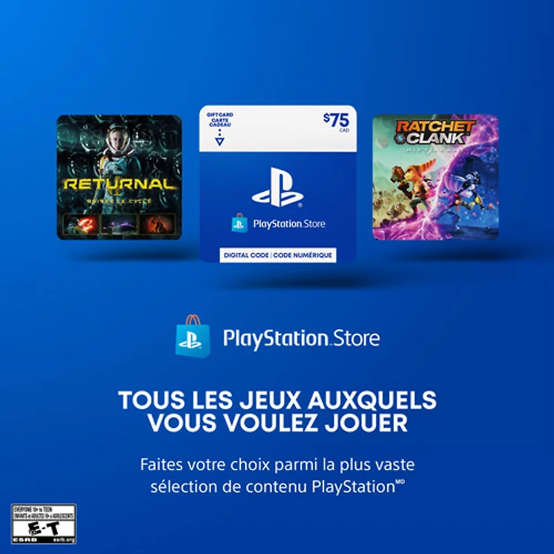 PlayStation Store $75 Gift Card - Digital Download