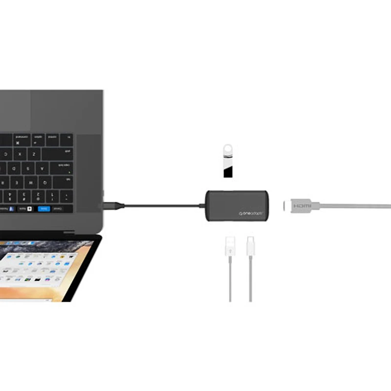 Concentrateur USB-C EVRI avec Power Delivery d'OneAdaptr