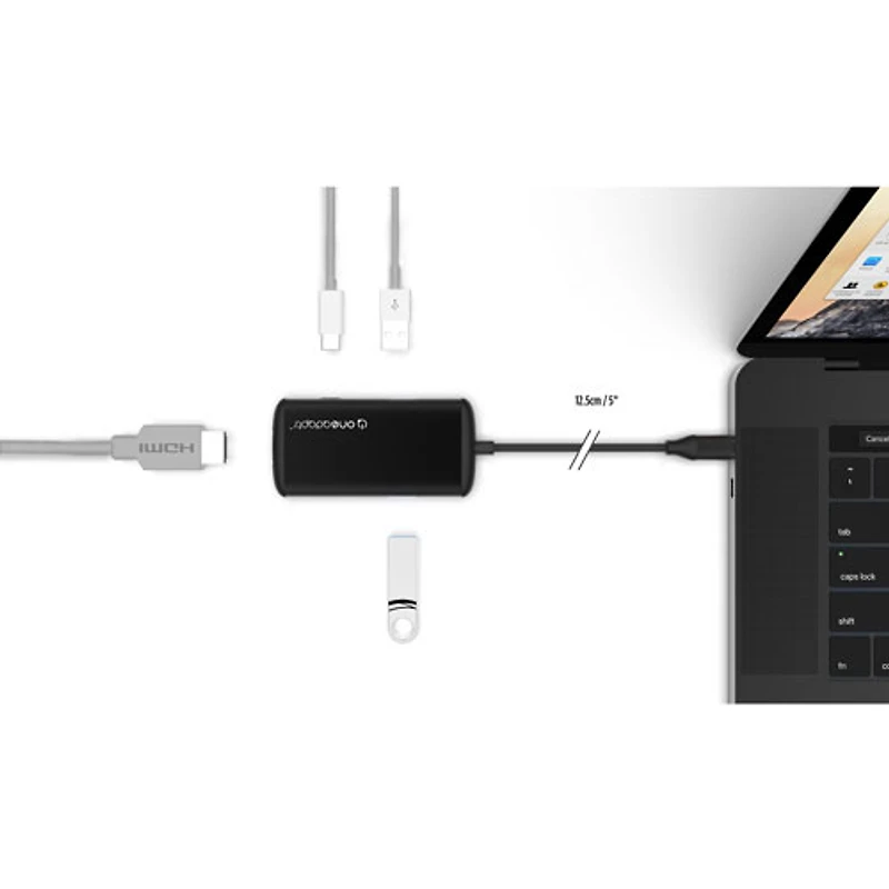 Concentrateur USB-C EVRI avec Power Delivery d'OneAdaptr