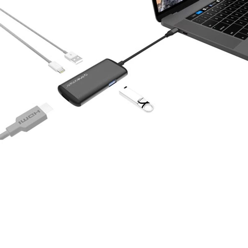 Concentrateur USB-C EVRI avec Power Delivery d'OneAdaptr