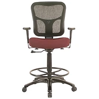 Chaise à dessin ergonomique en tissu à dossier mi-hauteur Tempur-Pedic de Temp By Raynor - Bourgogne