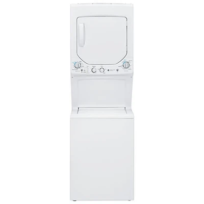 GE 4.4 Cu. Ft. Electric Washer & Dryer Laundry Centre (GUD24ESMMWW) - White-Open Box-Scratch & Dent