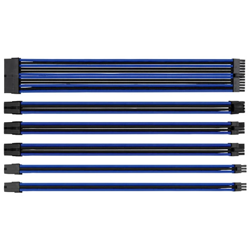 Ensemble de manchons de câble TtMod de Thermaltake ­ Noir - Bleu