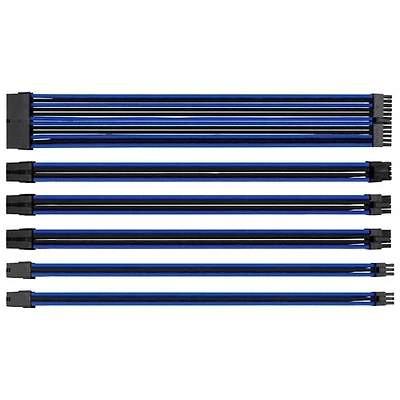 Thermaltake TtMod Sleeved Extension Cable Kit - Black/Blue