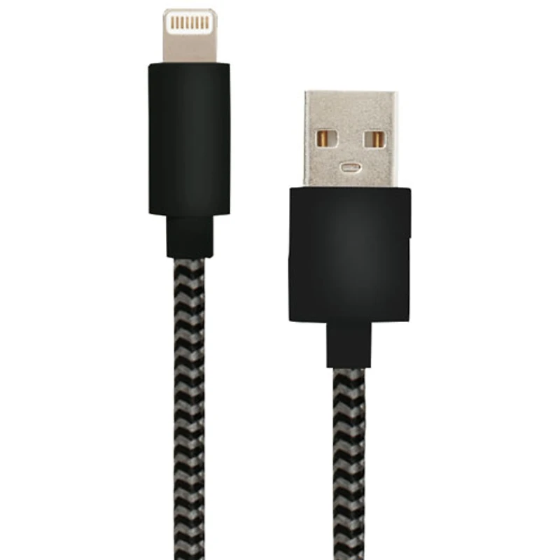 Câble USB A/Lightning de 1,5 m (5 pi) de Helix - Noir