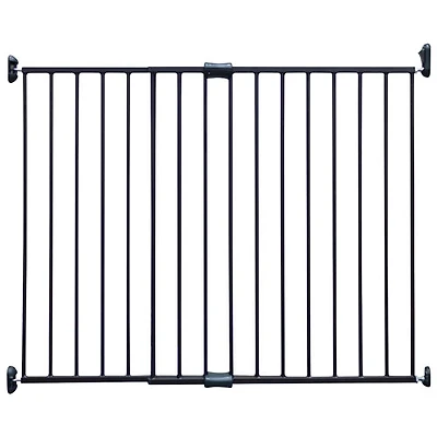 Barrière de sécurité extensible fixée par ferrures de Bily - Bronze