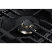 Surface de cuisson au gaz de 36 po à 5 brûleurs de Samsung (NA36N7755TG/AA) - Acier inoxydable