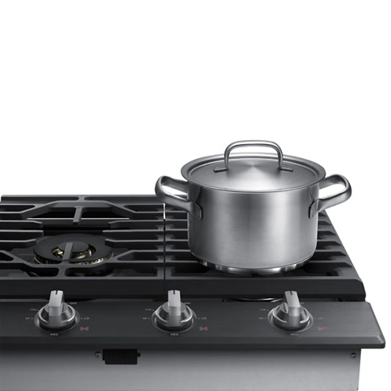 Surface de cuisson au gaz de 36 po à 5 brûleurs de Samsung (NA36N7755TG/AA) - Acier inoxydable