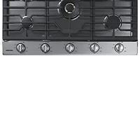 Surface de cuisson au gaz de 36 po à 5 brûleurs de Samsung (NA36N7755TS/AA) - Acier inoxydable