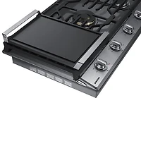 Surface de cuisson au gaz de 36 po à 5 brûleurs de Samsung (NA36N7755TS/AA) - Acier inoxydable