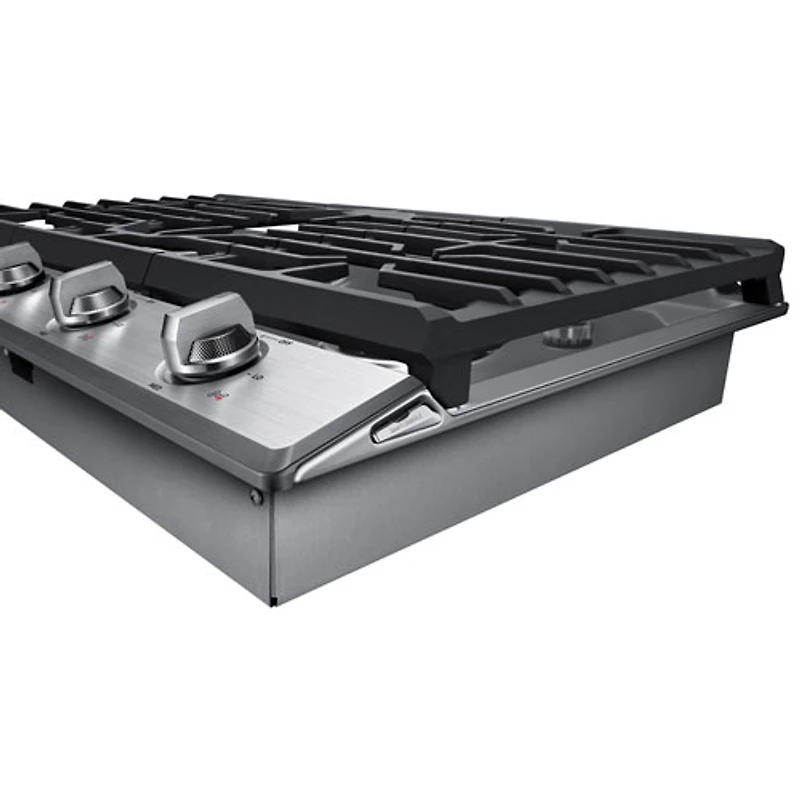 Surface de cuisson au gaz de 36 po à 5 brûleurs de Samsung (NA36N7755TS/AA) - Acier inoxydable