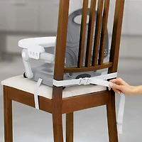 Siège rehausseur pliable Pocket Snack de Chicco avec plateau - Gris