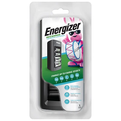 Chargeur universel d'Energizer pour piles NiMH