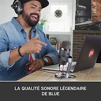 Microphone nano USB Yeti de Blue Microphones - Gris