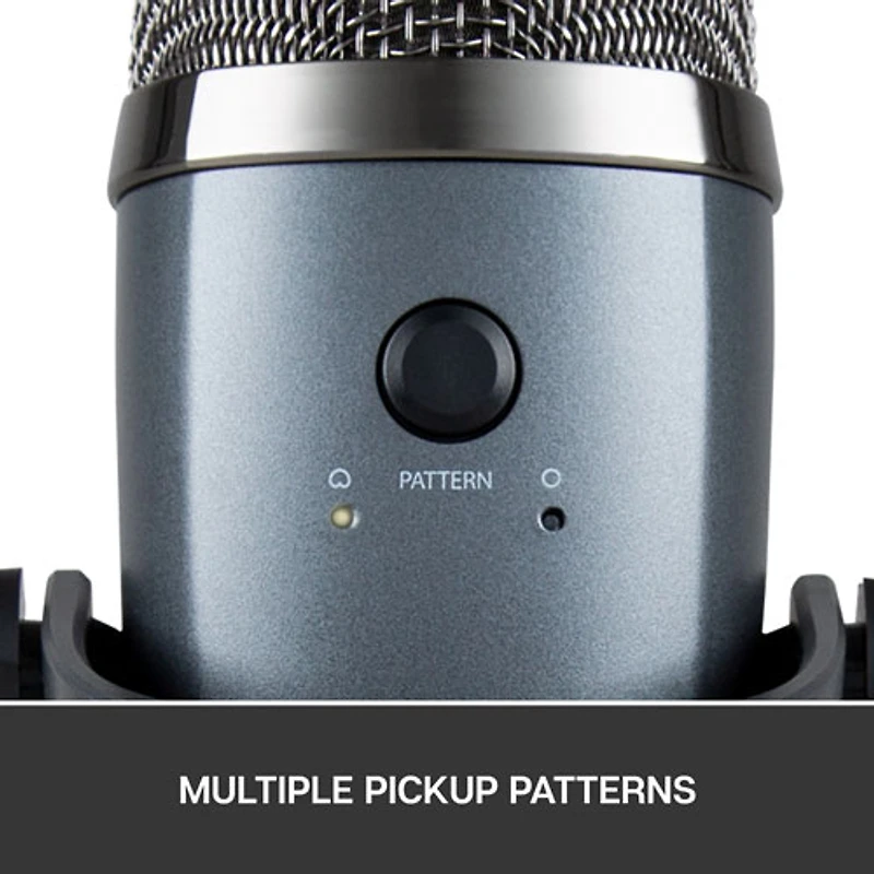 Microphone nano USB Yeti de Blue Microphones - Gris