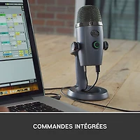 Microphone nano USB Yeti de Blue Microphones - Gris