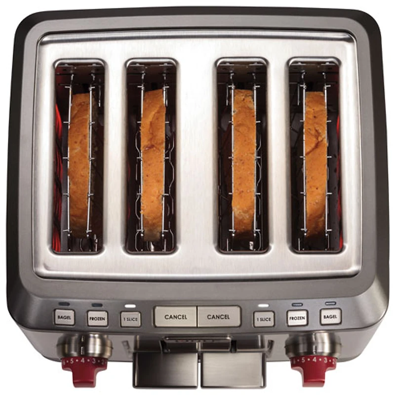 Grille-pain Gourmet de Wolf - 4 tranches - Acier inoxydable
