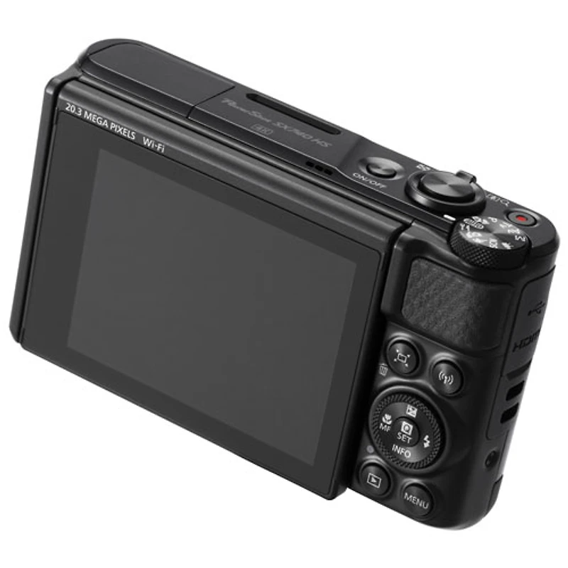Canon PowerShot SX740 HS Wi-Fi 20.3MP 40x Optical Zoom Digital Camera - Black