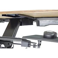KT2 Ergonomic Sit/Stand Keyboard Tray with Adjustable Mouse Pad - Black