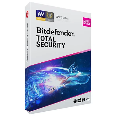 Bitdefender Total Security (PC/Mac/iOS/Android) - 5 utilisateurs - 1 an