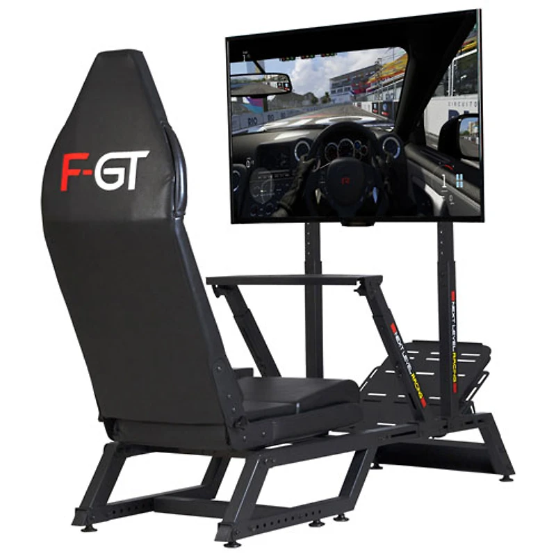 Next Level Racing F-GT Formula and GT Simulator Cockpit - Matte Black