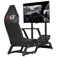 Next Level Racing F-GT Formula and GT Simulator Cockpit - Matte Black