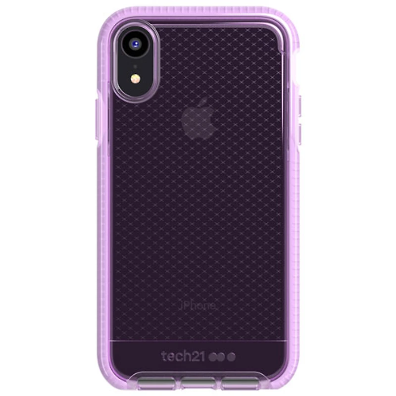 Tech 21 Evo Check Fitted Soft Shell Case for iPhone XR - Orchid