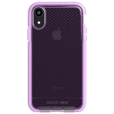 Tech 21 Evo Check Fitted Soft Shell Case for iPhone XR - Orchid