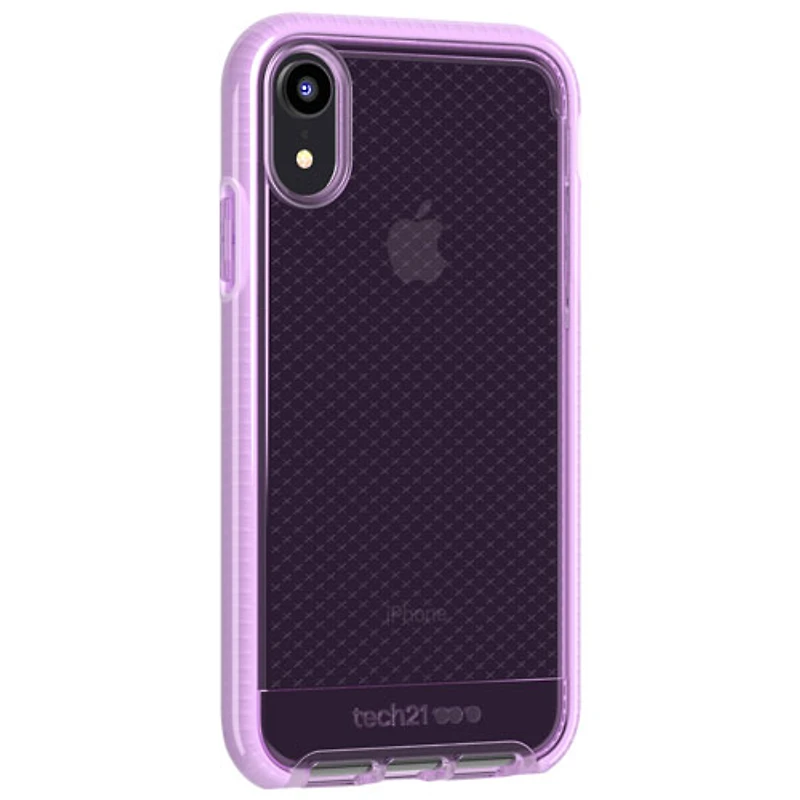 Étui souple ajusté Evo Check de Tech 21 pour iPhone XR - Orchidée