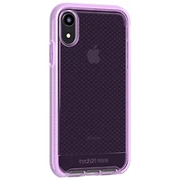 Tech 21 Evo Check Fitted Soft Shell Case for iPhone XR - Orchid