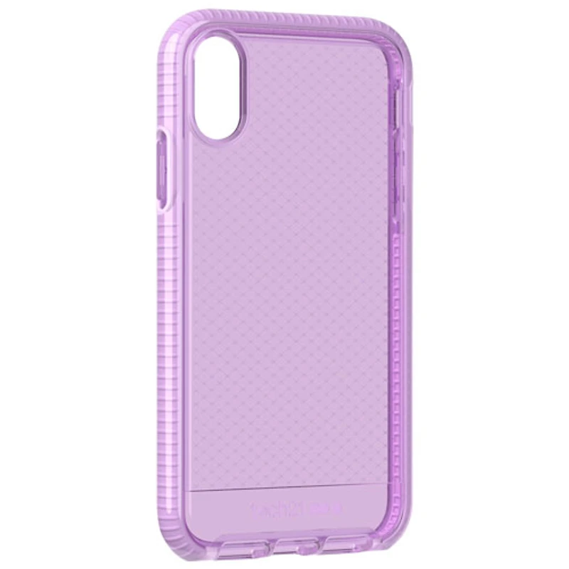 Étui souple ajusté Evo Check de Tech 21 pour iPhone XR - Orchidée