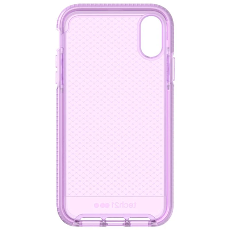 Étui souple ajusté Evo Check de Tech 21 pour iPhone XR - Orchidée
